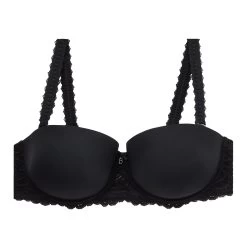 Soutien-gorge Bandeau Avec Armatures Black Pampelune